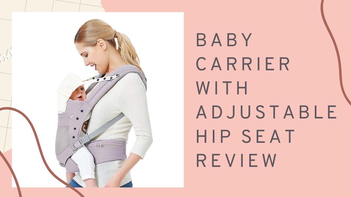 'Video thumbnail for Baby Carrier with Adjustable Hip Seat Review, Baby Wrap Carrier with Hood, Soft & Breathable'
