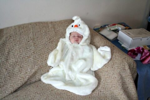 Adorable baby bunting Halloween costume!