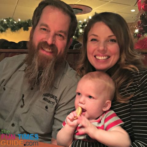 One of our first times trying baby led weaning in a restaurant - it went well! 