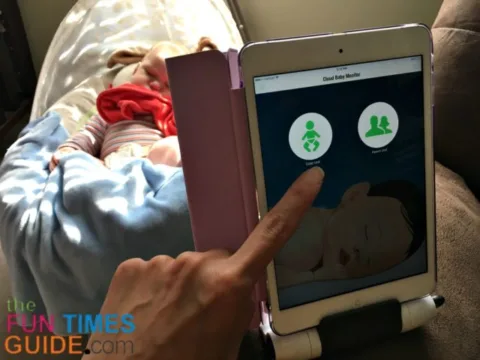 cloud baby monitor app - child unit
