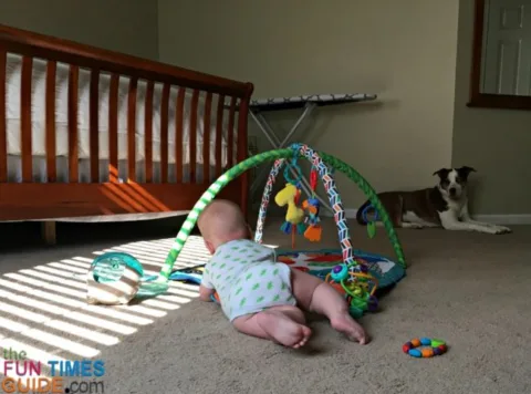 For tummy time, you need a baby play mat