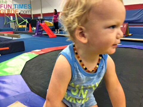 My son likes the open gym day because he can climb, jump, and run to his heart’s desire on all of the fun equipment!