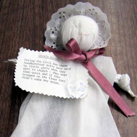 A homemade handkerchief doll is a simple gift for your own daughter or someone else's. See how to make a church doll from a man's handkerchief.