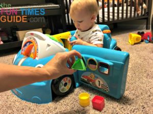 The FIsher Price Laugh And Learn Crawl Around Car is a great learning tool for toddlers.