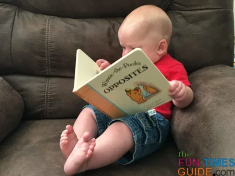 5 month old reading books