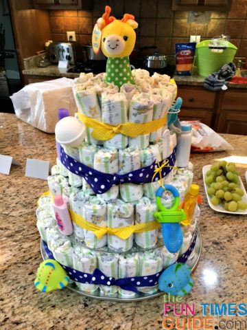 diy diaper cakes make great baby shower gifts