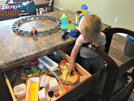 The Little Partners learning tower has helped my toddler feel more like a grown-up.