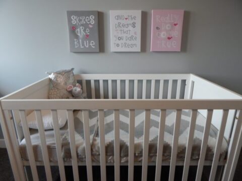 Stay away from the cute all boy or all girl nursery decor sets. Stick to a neutral color instead and decorate it just like the rest of your house.