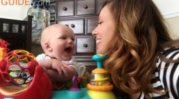 Baby Activity Center Review: Mom & Baby Review The Oball Bounce O Bunch Activity Center