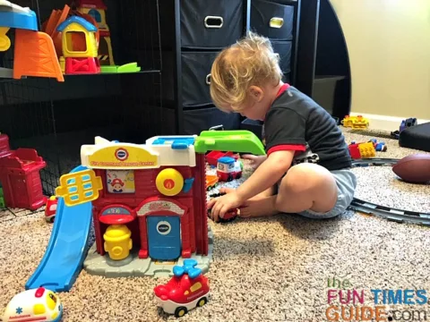 There are several different VTech playsets. This is the Fire and Rescue Command Center.